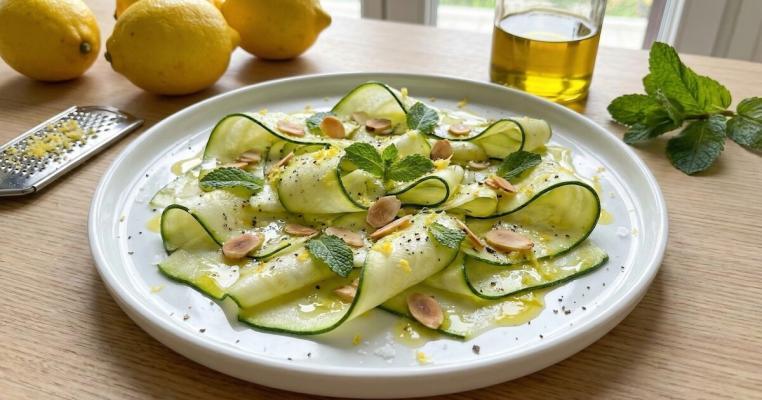 Carpaccio di Zucchine Marinato al Profumo di Limone
