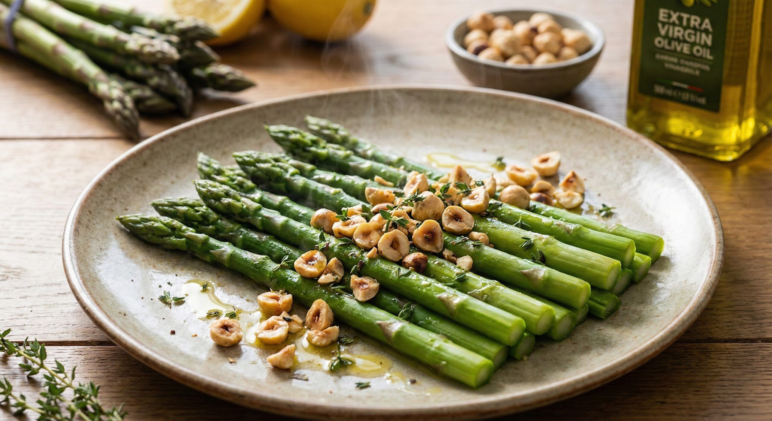 Insalata Tiepida di Asparagi e Nocciole Tostate