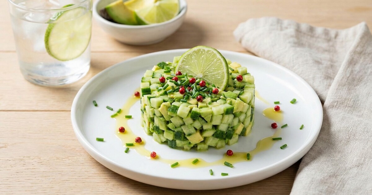 Tartare Fresca di Cetriolo, Avocado e Lime